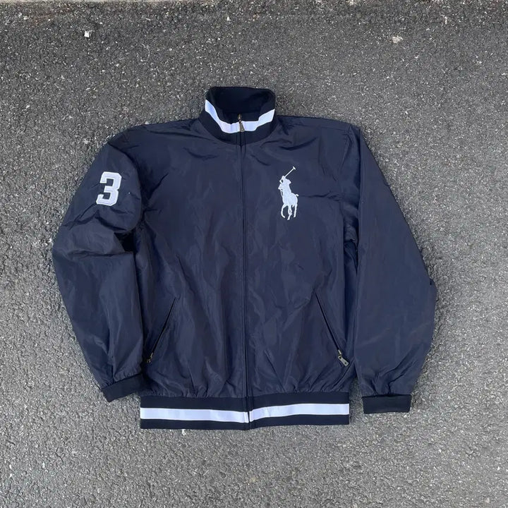 [SOLD OUT] 90s 폴로 빅포니 대대장 바람막이 트랙자켓 XL