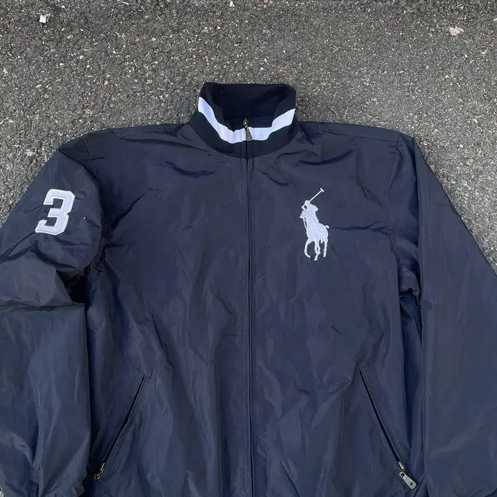 [SOLD OUT] 90s 폴로 빅포니 대대장 바람막이 트랙자켓 XL