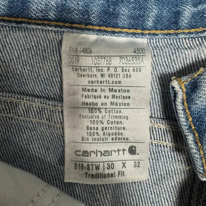 [BUNJANG] Carhartt Straight Fit Denim Jeans / 칼하트 스트레이트 데님 30/32