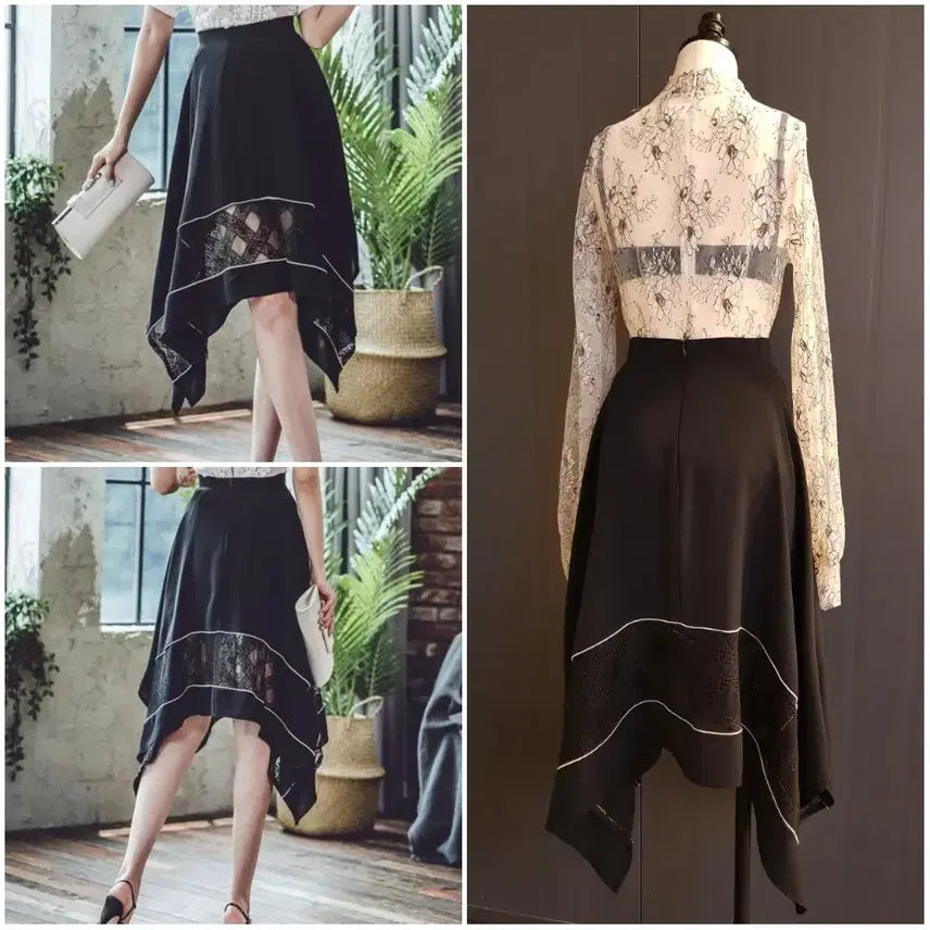 [BUNJANG] Tiara Lace Blouse / [55~66]홀복레이스블라우스