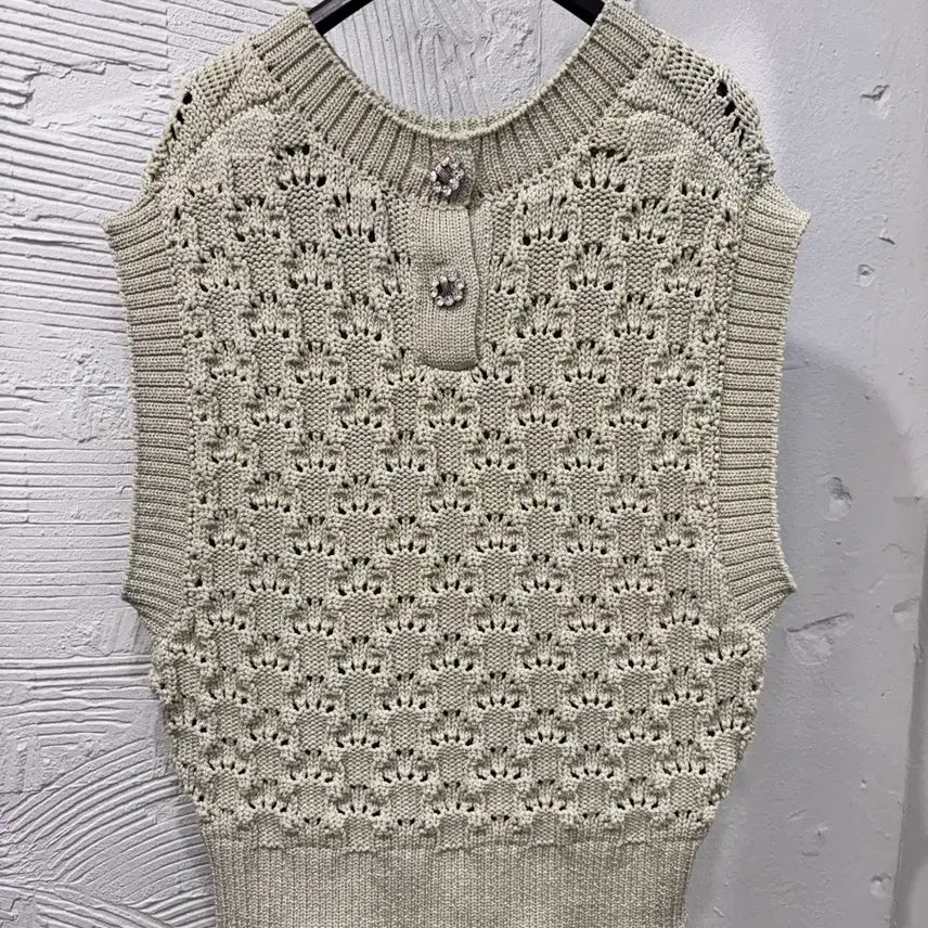 [BUNJANG] Lanvin Green Knit Vest / 랑방 연그린 니트 베스트