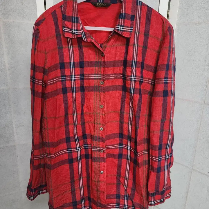 [BUNJANG] BCBG Check Shirt / BCBG 체크셔츠  여성셔츠 체크남방*