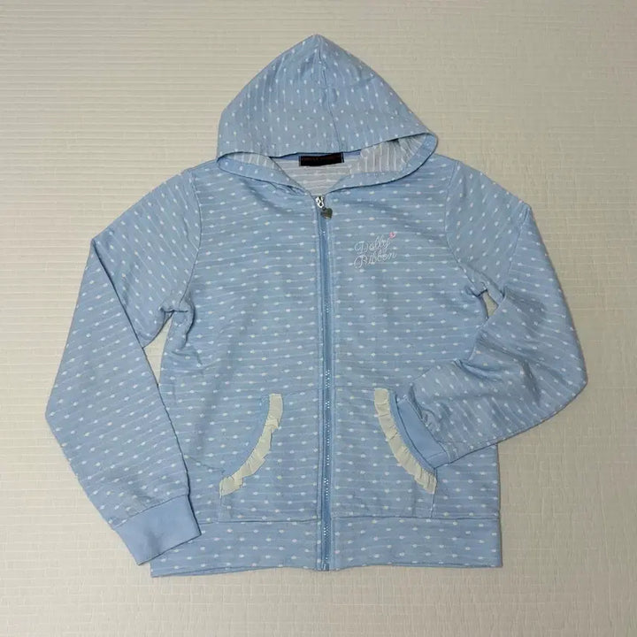 [BUNJANG] Dolly Ribbon Dot Ribbon Hoodie Zip-up / [일본 빈티지] 도트 리본 후드 집업