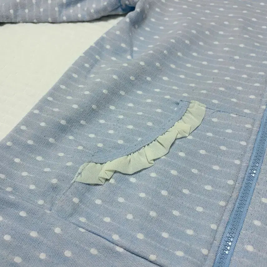 [BUNJANG] Dolly Ribbon Dot Ribbon Hoodie Zip-up / [일본 빈티지] 도트 리본 후드 집업