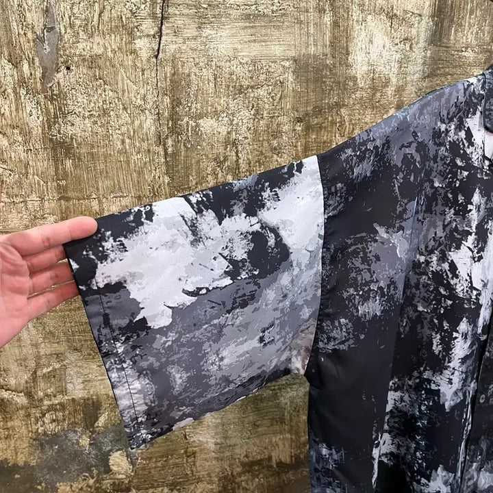 [BUNJANG] Vintage Pattern Oversized Shirt / 일본 빈티지 패턴 오버사이즈 셔츠