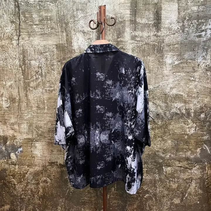 [BUNJANG] Vintage Pattern Oversized Shirt / 일본 빈티지 패턴 오버사이즈 셔츠
