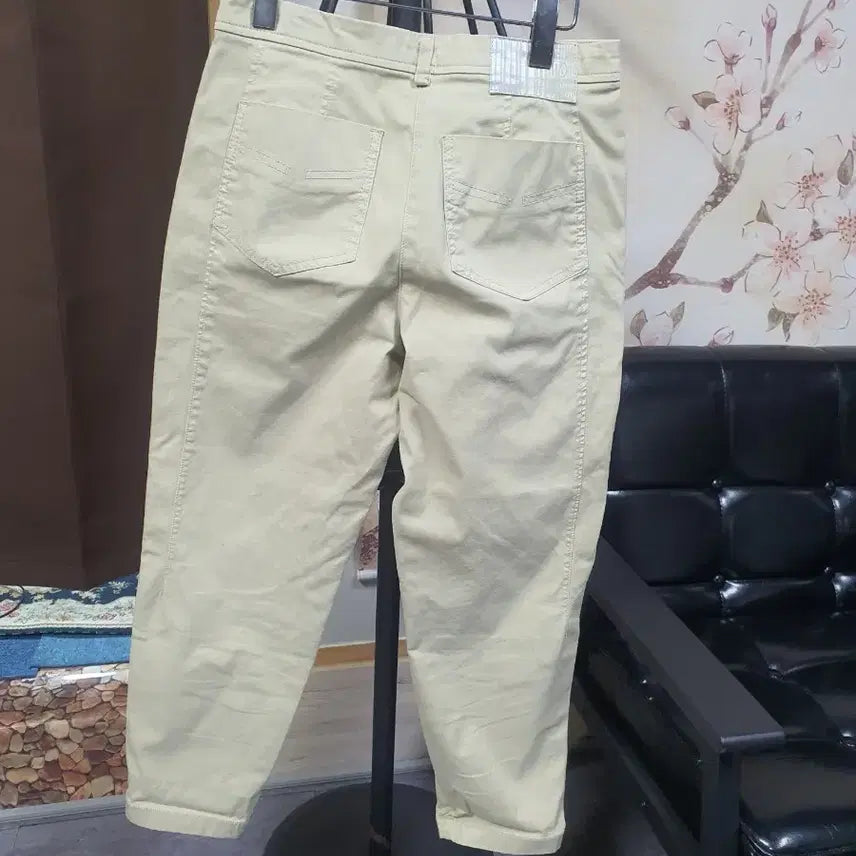 [BUNJANG] IZZAT BABA Beige Summer Loose Fit Cotton Pants / IZZAT BABA베이지 여름 배기  면바지  택배비포함가