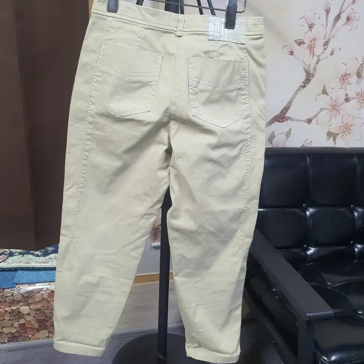 [BUNJANG] IZZAT BABA Beige Summer Loose Fit Cotton Pants / IZZAT BABA베이지 여름 배기  면바지  택배비포함가