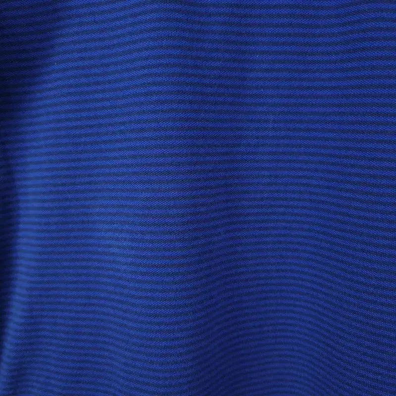 [BUNJANG] Nike Barcelona Striped Henley Long Sleeve T-shirt Navy / 나이키 바르셀로나 스트라이프 헨리넥 롱 반팔티 네이비 M20220