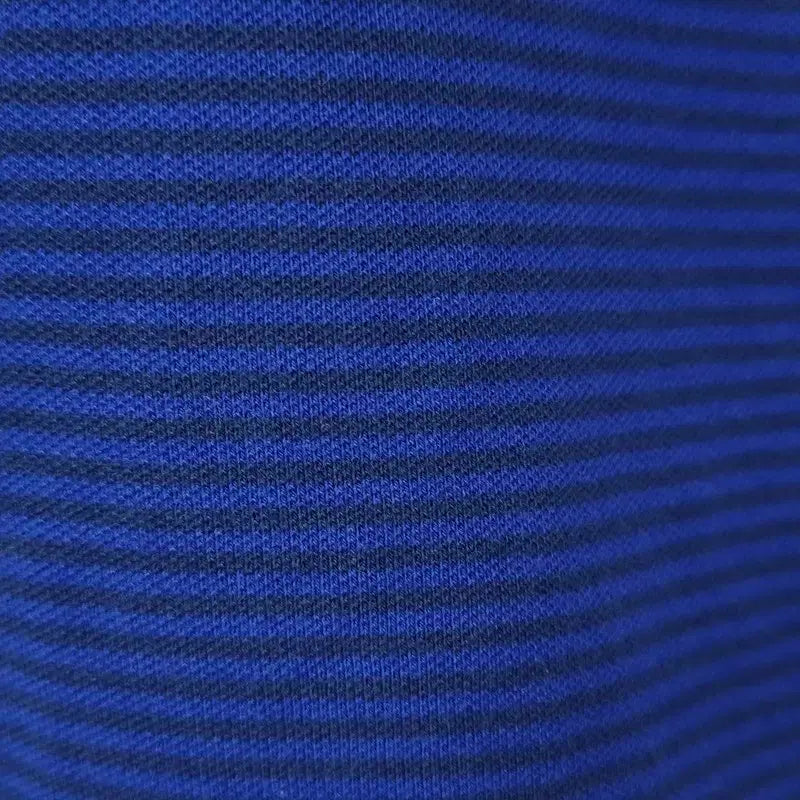 [BUNJANG] Nike Barcelona Striped Henley Long Sleeve T-shirt Navy / 나이키 바르셀로나 스트라이프 헨리넥 롱 반팔티 네이비 M20220