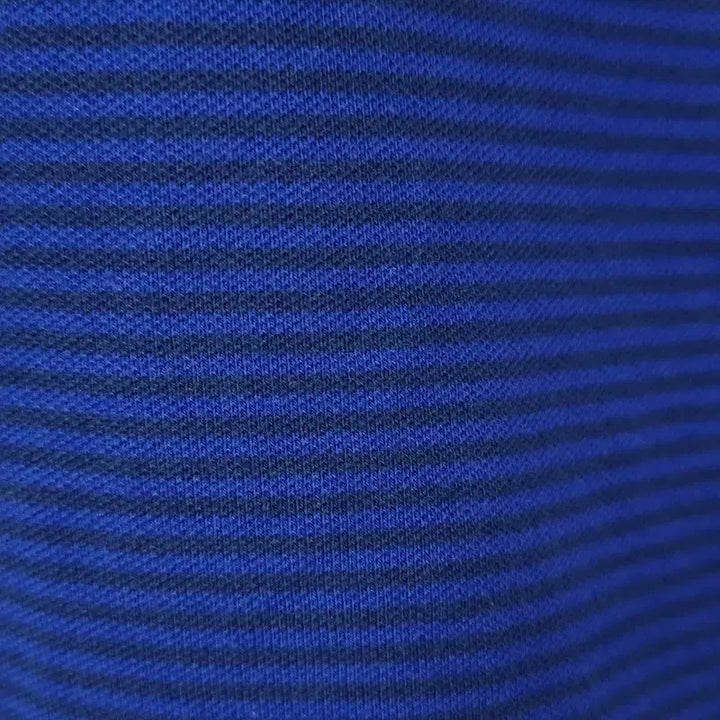 [BUNJANG] Nike Barcelona Striped Henley Long Sleeve T-shirt Navy / 나이키 바르셀로나 스트라이프 헨리넥 롱 반팔티 네이비 M20220