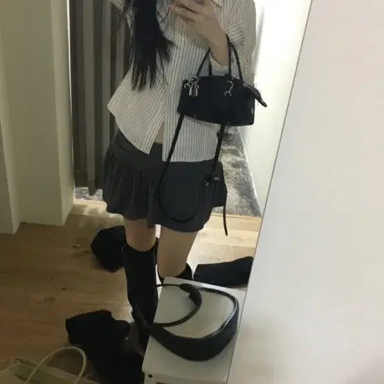 [BUNJANG] Our Cabinet Metil Mini Skirt / 아워캐비넷 metil 미니 스커트 치마 yue 유 프로젝트