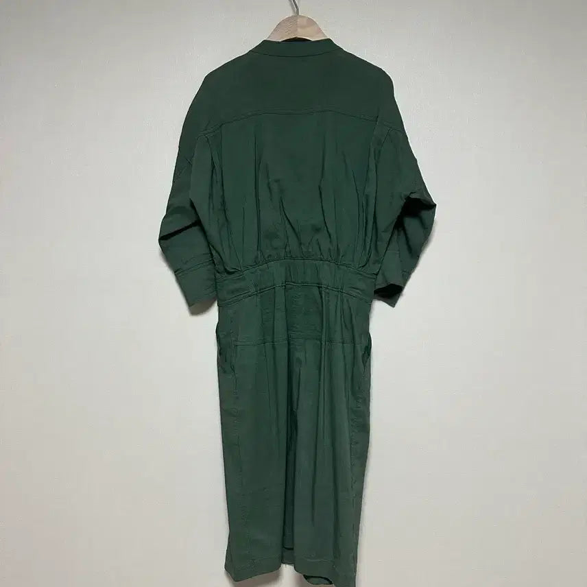 [BUNJANG] TIME Dolman Green Linen Dress / 타임 돌먼 그린 린넨원피스