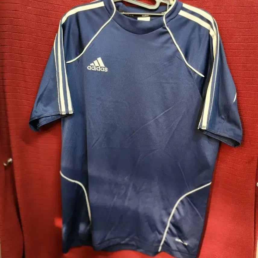 [BUNJANG] Adidas Navy Functional Short Sleeve T-shirt / (100)아디다스 네이비 기능성 반팔 티셔츠
