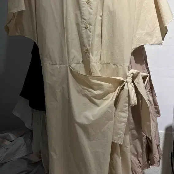 [SOLD OUT] 새상품) 지컷 셔츠 벨티드 원피스(55)