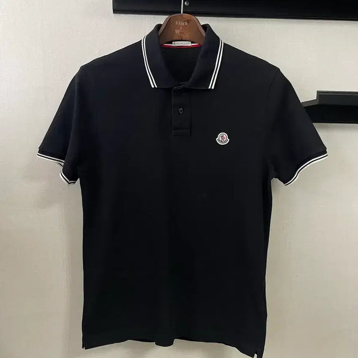 [SOLD OUT] 몽클레어 블랙 남성 반팔 폴로티셔츠 S