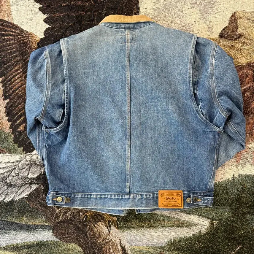 [BUNJANG] Polo Ralph Lauren Dungaree Denim Jacket - XL / 90s 폴로 랄프로렌 덩가리 데님자켓  XL (포켓 없는 버젼)