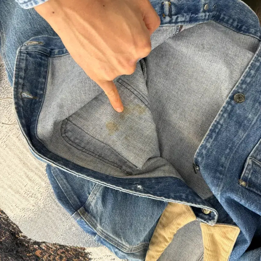 [BUNJANG] Polo Ralph Lauren Dungaree Denim Jacket - XL / 90s 폴로 랄프로렌 덩가리 데님자켓  XL (포켓 없는 버젼)