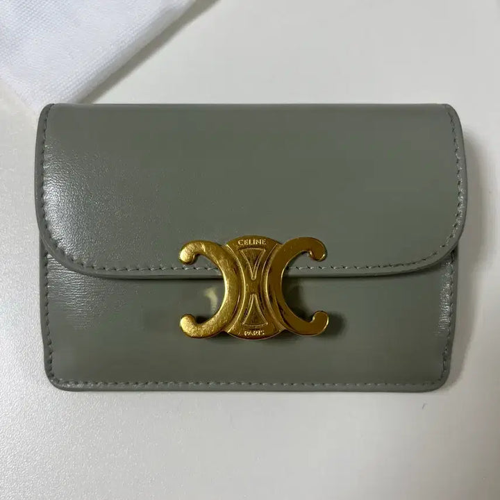 [BUNJANG] Celine Triomphe Card Wallet / 셀린느 트리옹프 카드지갑 라이트클레이 + 풀 구성