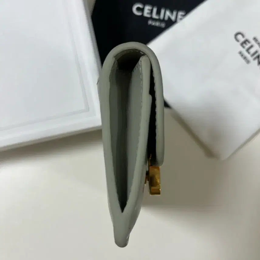 [BUNJANG] Celine Triomphe Card Wallet / 셀린느 트리옹프 카드지갑 라이트클레이 + 풀 구성