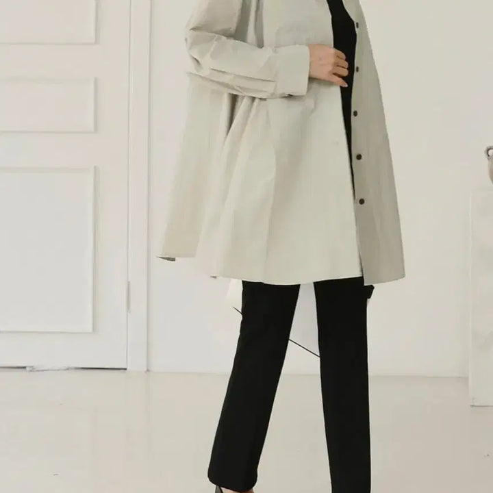 [BUNJANG] Pin-Tuck Shirt Style Free Jacket / 핀턱 셔츠식 프리 자켓(새상품)