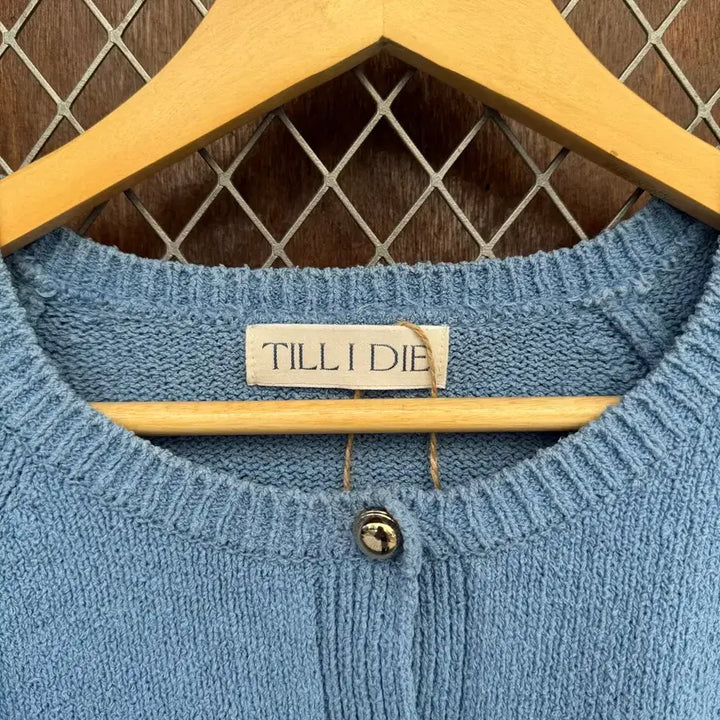 [BUNJANG] Til I Die Rosy Half Sleeve Knit Cardigan / 틸아이다이 로지 하프 슬리브 가디건 라운드 반팔 니트 F