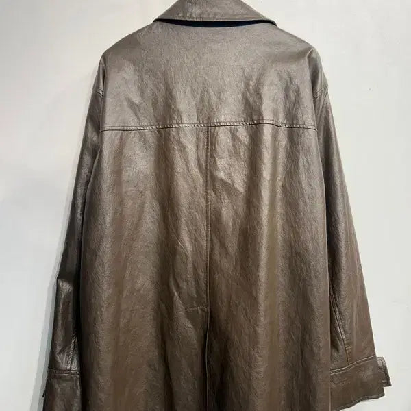 [SOLD OUT] 프리 파르티멘토 빈티지 레더 카 코트 가죽 블레이저 브라운