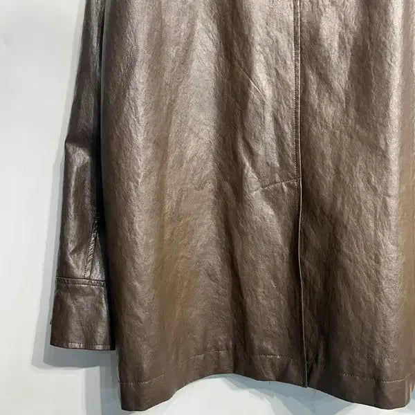 [SOLD OUT] 프리 파르티멘토 빈티지 레더 카 코트 가죽 블레이저 브라운
