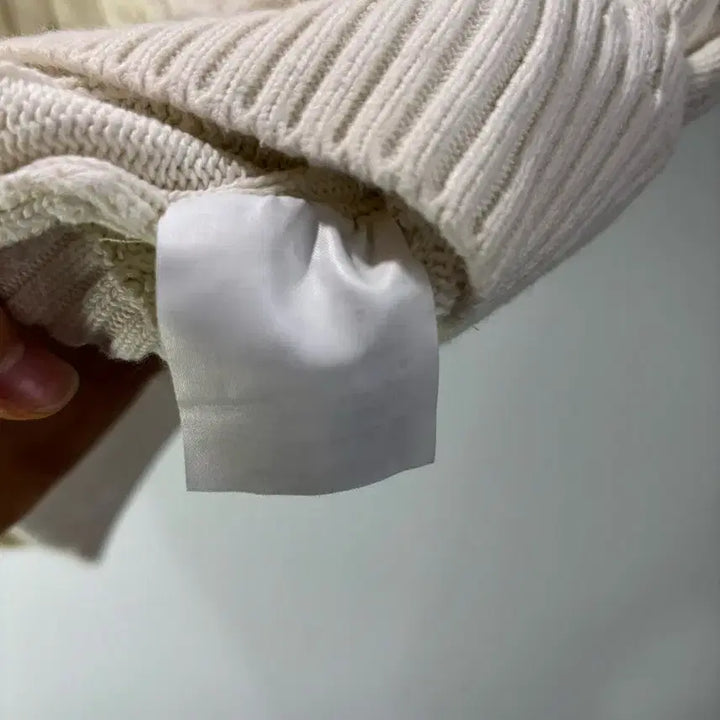 [BUNJANG] Yale Heritage Dan Cable Knit Top - Ivory / (L) 예일 여성 헤리티지 댄 케이블 반팔 라운드 니트_아이보리