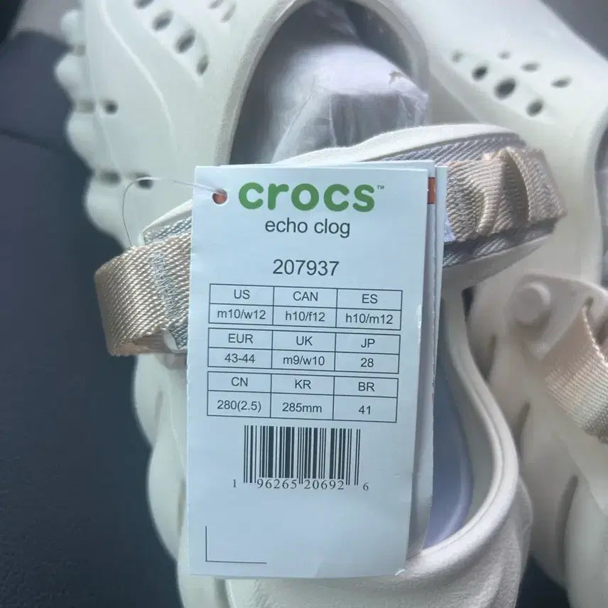 [BUNJANG] Crocs Echo Clog Sandals M9 W10 / 크록스 에코 클로그 샌들 m9 w10