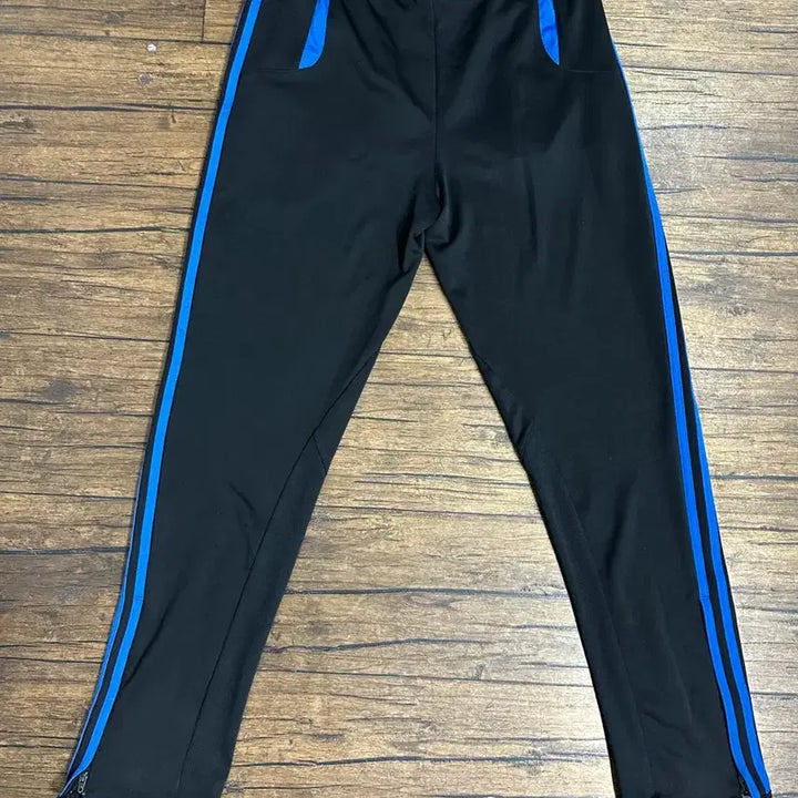 [BUNJANG] Adidas Three-Stripe Training Jogger Pants Black/Blue L / 아디다스 삼선 트레이닝 조거바지 블랙/블루 L