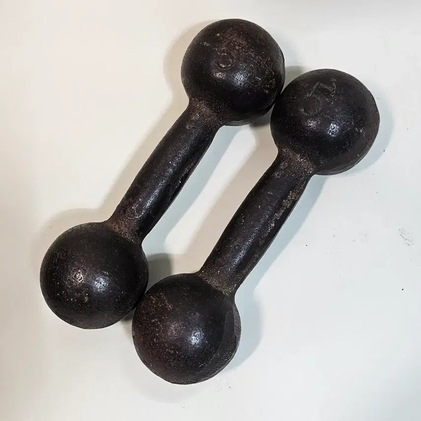 [BUNJANG] Vintage Iron Dumbbell / 추억의 무쇠아령