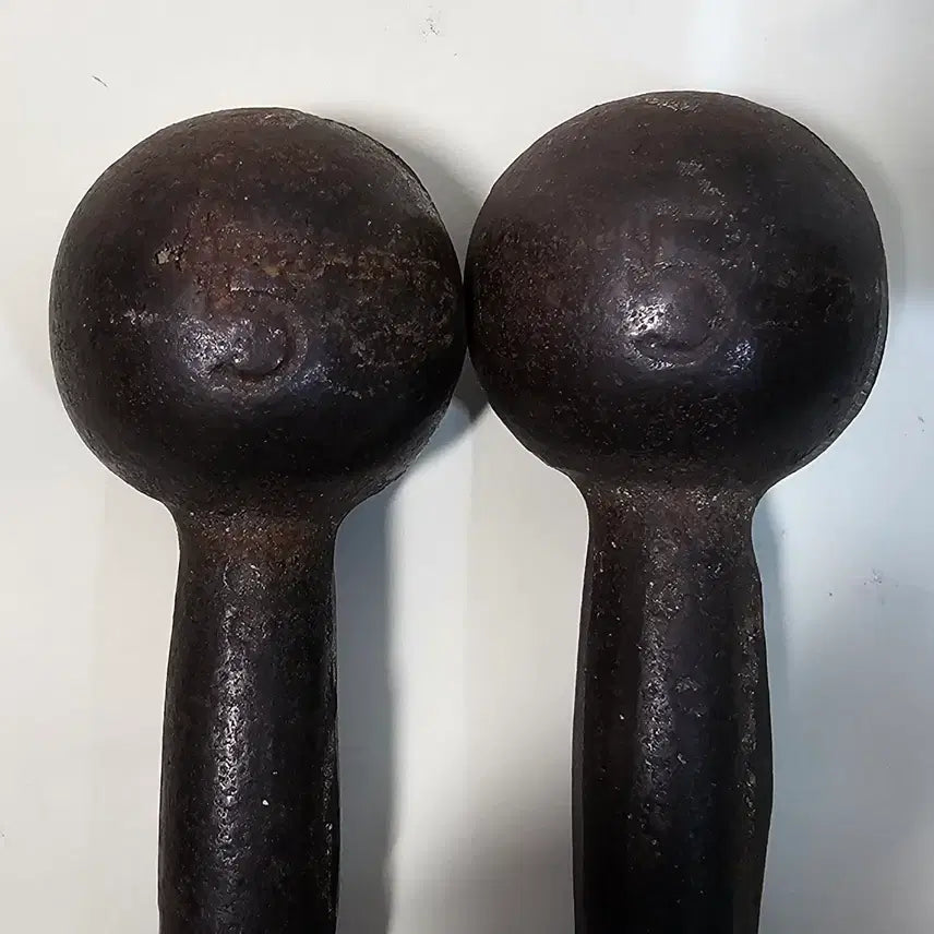 [BUNJANG] Vintage Iron Dumbbell / 추억의 무쇠아령