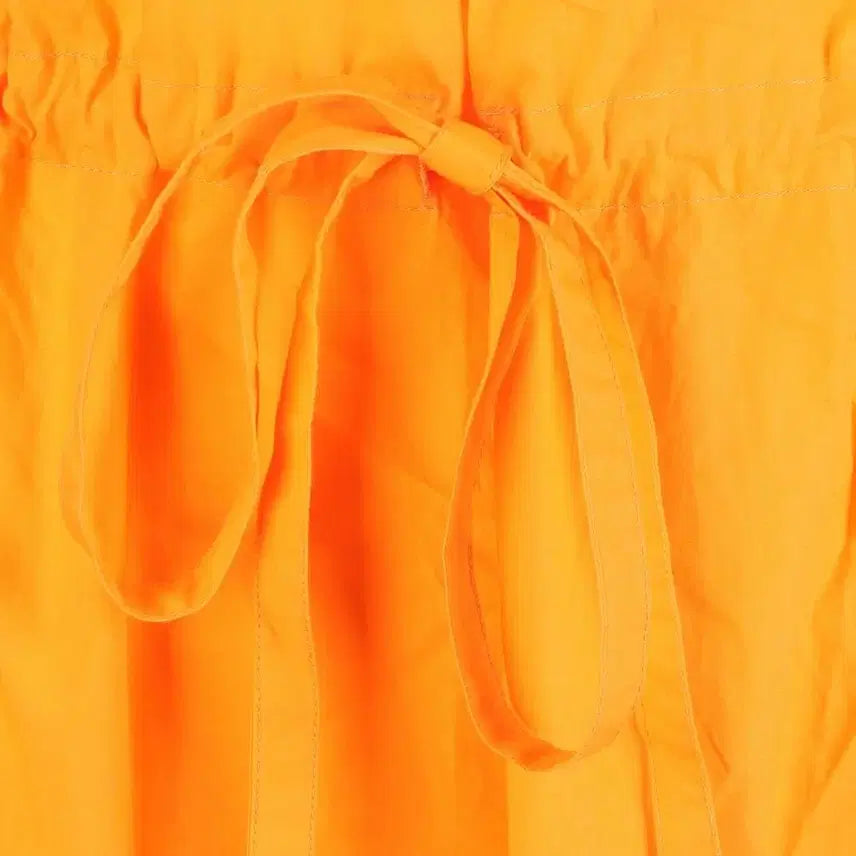 [BUNJANG] GANNI Orange Tie Cotton Dress (Size 34) / [새상품급/GANNI] 가니 오렌지 타이 코튼 원피스 (34사이즈)