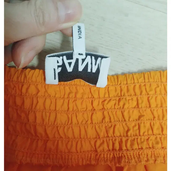 [BUNJANG] GANNI Orange Tie Cotton Dress (Size 34) / [새상품급/GANNI] 가니 오렌지 타이 코튼 원피스 (34사이즈)