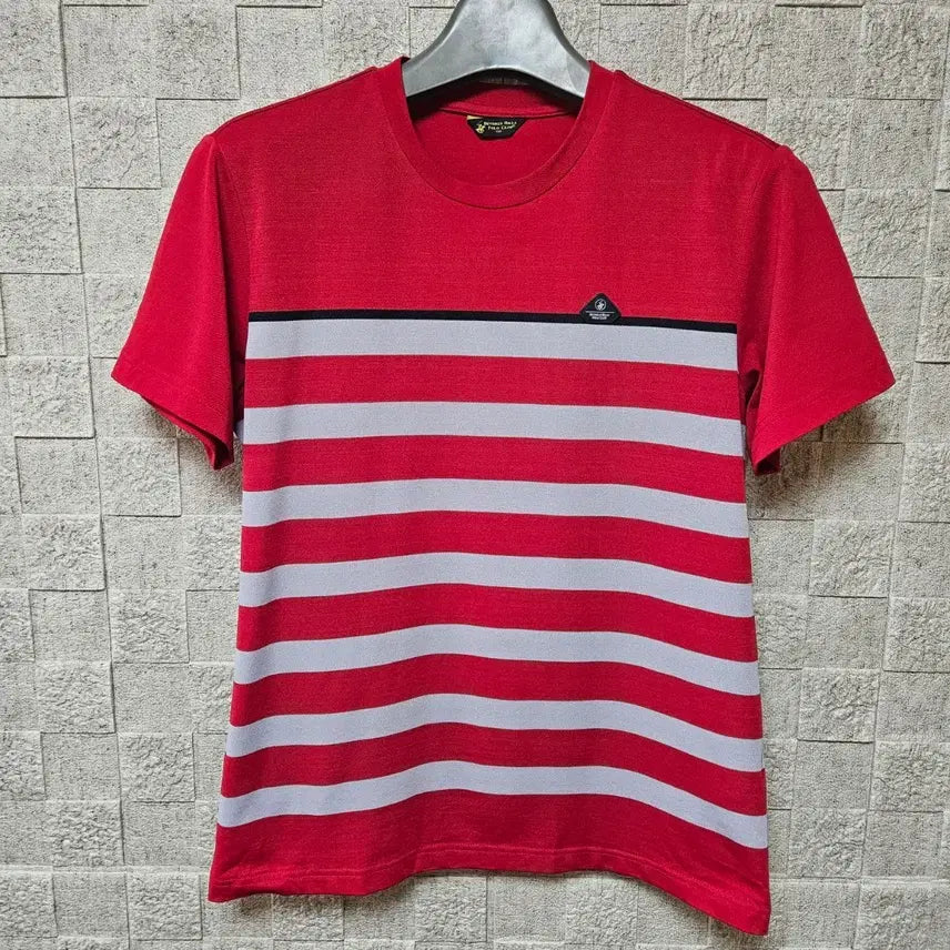 [BUNJANG] Beverly Hills Polo Club Red Stripe T-Shirt / Beverly Hills Polo Club 레드 스트라이프 티셔츠