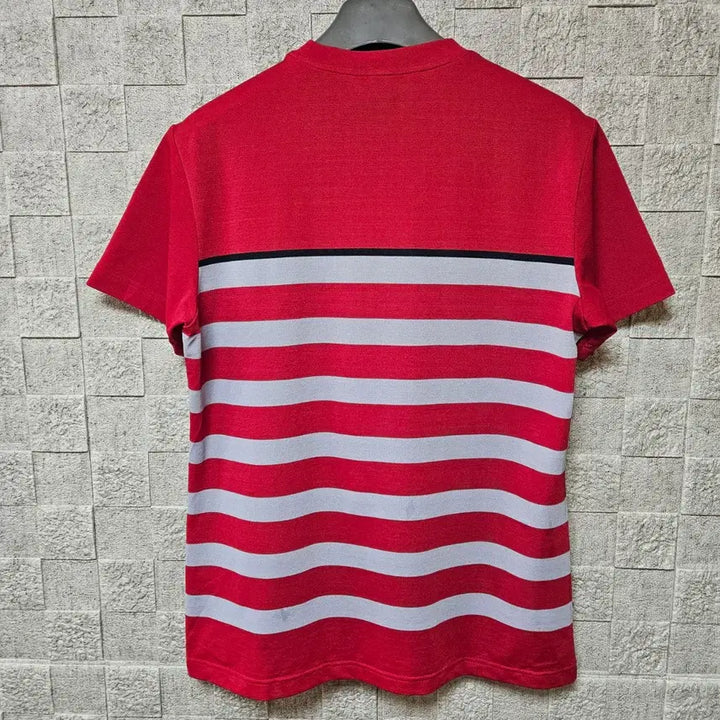 [BUNJANG] Beverly Hills Polo Club Red Stripe T-Shirt / Beverly Hills Polo Club 레드 스트라이프 티셔츠