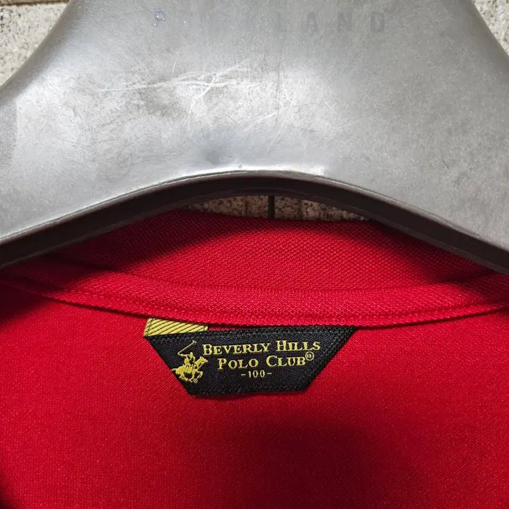 [BUNJANG] Beverly Hills Polo Club Red Stripe T-Shirt / Beverly Hills Polo Club 레드 스트라이프 티셔츠