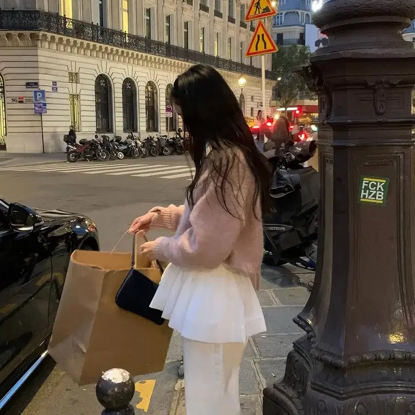 [BUNJANG] Lilykots Glow Cardigan and Tube Top Set / 릴리코츠 글로우 가디건 + 튜브탑 세트