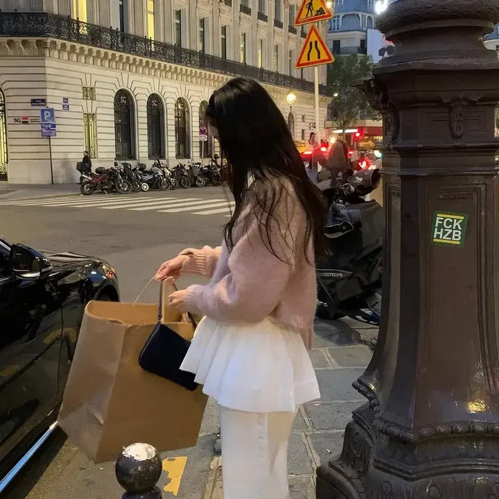 [BUNJANG] Lilykots Glow Cardigan and Tube Top Set / 릴리코츠 글로우 가디건 + 튜브탑 세트
