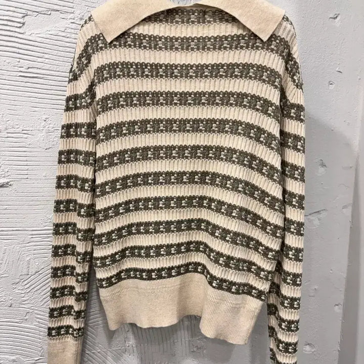 [BUNJANG] NICE CLAUP Knit Cardigan / 나이스클랍 카라 니트 가디건
