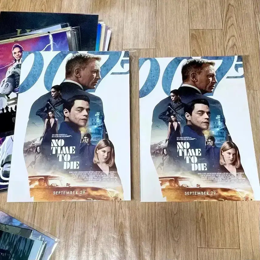 [BUNJANG] 007 No Time To Die IMAX Poster Bundle / 007 노타임투다이 아이맥스 포스터 씨네큐 아트카드필름마크오리지널티켓