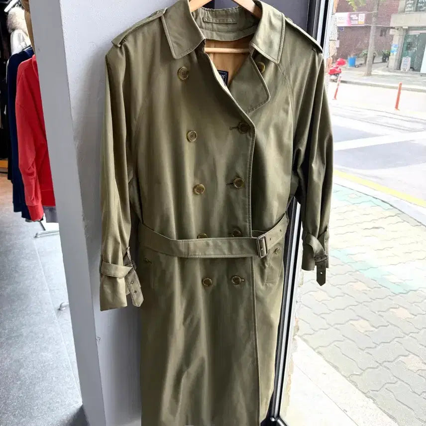 [BUNJANG] Burberry Belted One-Panel Trench Coat Jacket / UK14/ 버버리 벨티드 원패널 트렌치코트 자켓