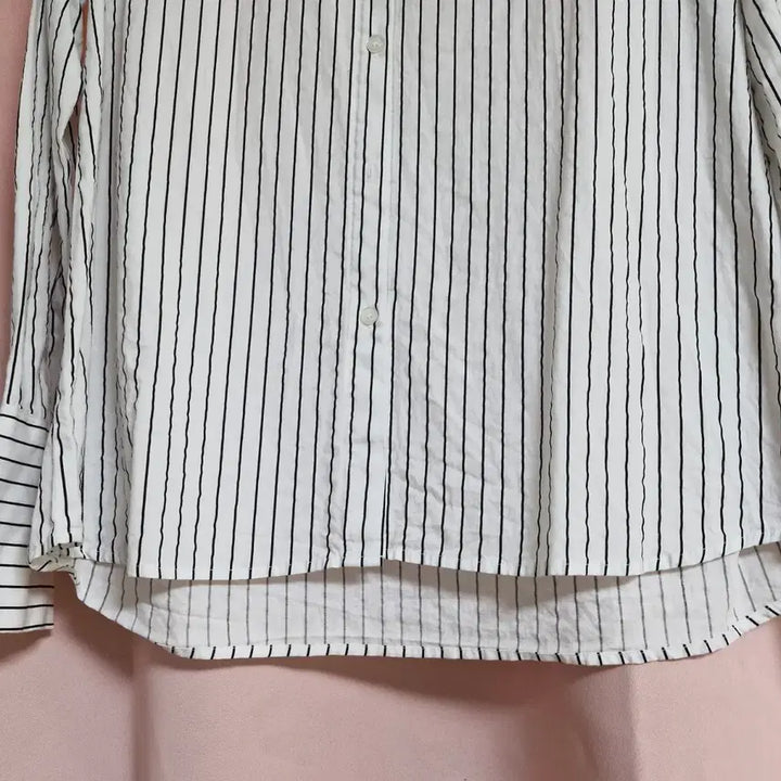 [BUNJANG] White Striped Shirt / 화이트 스트라이프 셔츠 남방