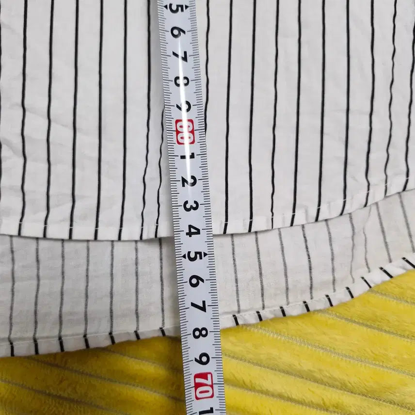 [BUNJANG] White Striped Shirt / 화이트 스트라이프 셔츠 남방