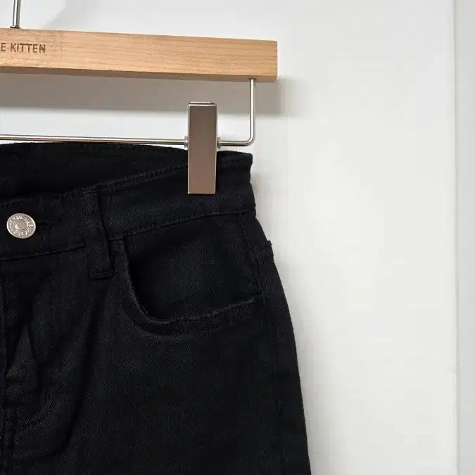 [BUNJANG] Black Denim Shorts / 5부 S싸이즈 142 스판 블랙진 반바지