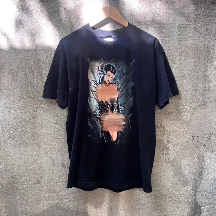 [BUNJANG] 90s Bootleg Black T-shirt / 90s 부트렉 반팔 티셔츠 블랙