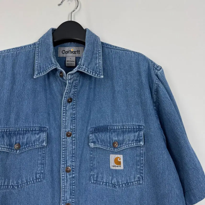 [BUNJANG] Carhartt Work Denim Shirt / b304) 칼하트 워크 청셔츠