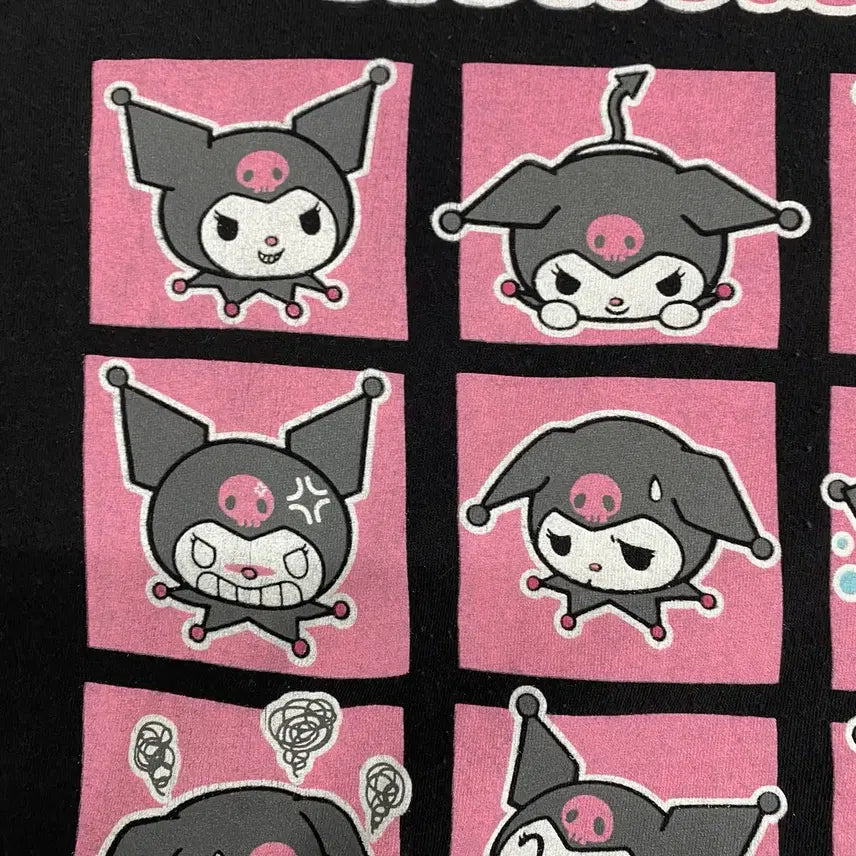 [BUNJANG] Sanrio Kuromi Official Animation T-Shirt / 산리오 쿠로미 오피셜 애니메이션 티셔츠 애니티