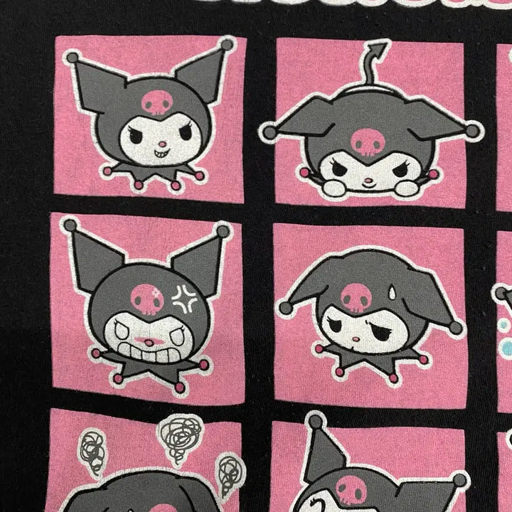 [BUNJANG] Sanrio Kuromi Official Animation T-Shirt / 산리오 쿠로미 오피셜 애니메이션 티셔츠 애니티